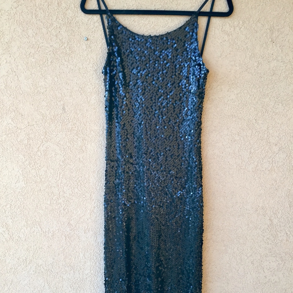 Olviaceous Black sequin dress